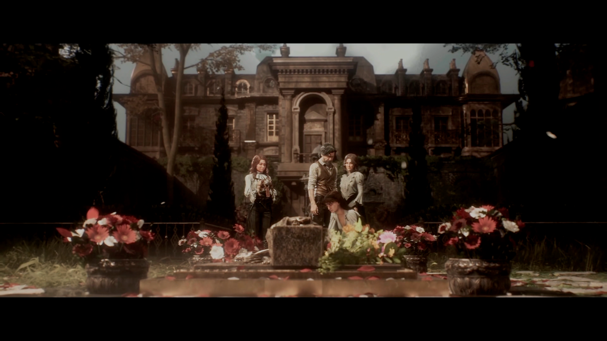 Escena final en el cementerio